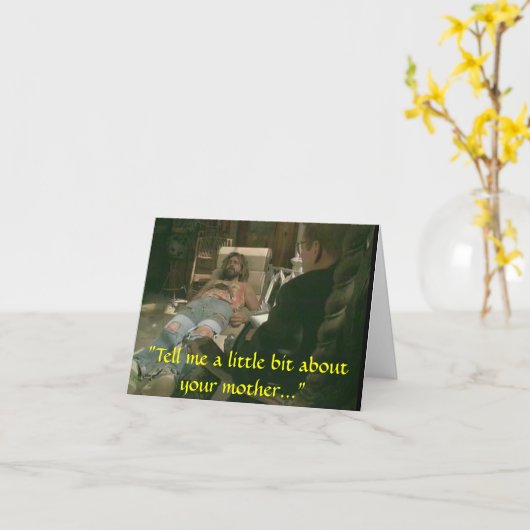 お母さんを心配させる カード (黄色い花)