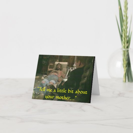 お母さんを心配させる カード (正面)