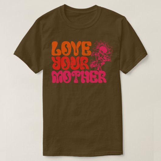 お母さんを愛して Tシャツ (デザイン正面)
