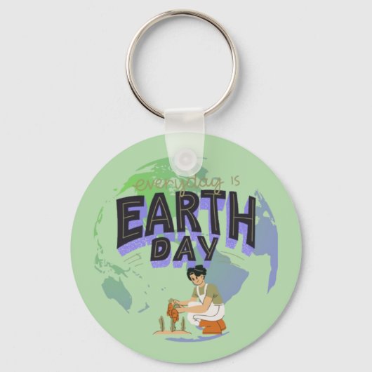 「お母さんを愛せよ、地球の日々」 キーホルダー (正面)