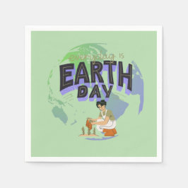 「お母さんを愛せよ、地球の日々」 スタンダードカクテルナプキン