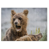 お母さんを探しているグリンズキューブ カッティングボード (正面)