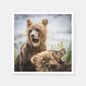 お母さんを探しているグリンズキューブ スタンダードカクテルナプキン (正面)