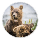 お母さんを探しているグリンズキューブ セラミックノブ (正面)