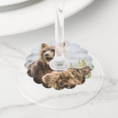 お母さんを探しているグリンズキューブ ワイングラスタグ (クローズアップ)