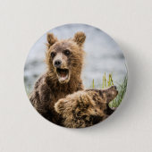 お母さんを探しているグリンズキューブ 缶バッジ (正面)