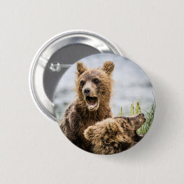 お母さんを探しているグリンズキューブ 缶バッジ