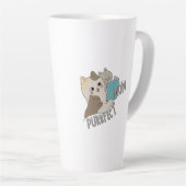 お母さんを狙う カフェラテマグ (右アングル)