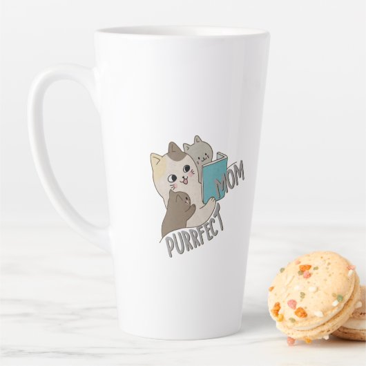 お母さんを狙う カフェラテマグ (インサイチュ)