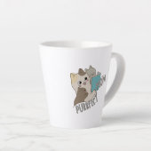 お母さんを狙う カフェラテマグ (右アングル)