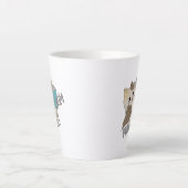 お母さんを狙う カフェラテマグ (正面)