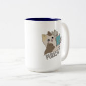 お母さんを狙う ツートーンマグカップ (正面右)