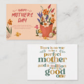 お母さんを祝う: 感謝の日 ノートカード (正面/裏面)