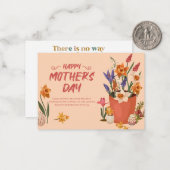 お母さんを祝う: 感謝の日 ノートカード (正面/裏面インサイチュ)