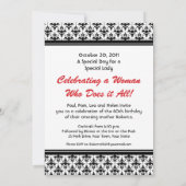 お母さんを祝おう! 母の日 / お母さんの誕生日 招待状 (裏面)