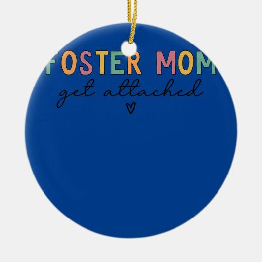 お母さんを育てる セラミックオーナメント (正面)