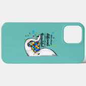 お母さんを象に違うする自閉症の原因 Case-Mate iPhoneケース (裏面 (横))