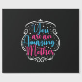 お母さんアートお母さんって凄い ラッピングペーパー (フラット)