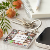 お母さんエレガント愛してるPhoto Collage Keychain キーホルダー (正面右)