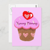 お母さんカップケーキお母さん ポストカード (正面/裏面)