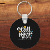 お母さんギフトお母さんに電話 キーホルダー (正面)