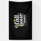 お母さんギフトお母さんに電話 横断幕 (縦)