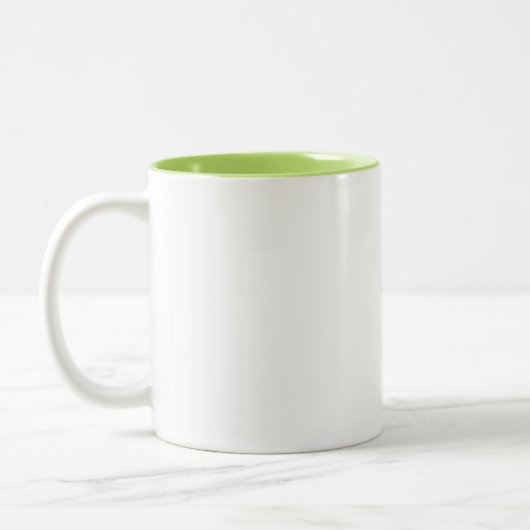 お母さんコーヒーマグと花 ツートーンマグカップ (左)