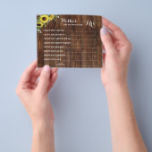 お母さんサンフラワーシャワーカードのご希望 チラシ (手)