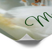 お母さんツツツジの花が大好きパーソナライズされた ポスター (角)