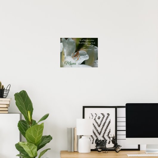 お母さんツツツジの花が大好きパーソナライズされた ポスター (ホームオフィス)