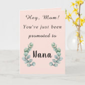 お母さんナナカードに昇格したばかりよ カード (黄色い花)