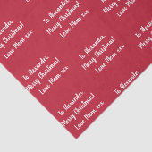 お母さんパーソナライズされたからの赤いメリークリスマス 薄葉紙 (詳細)