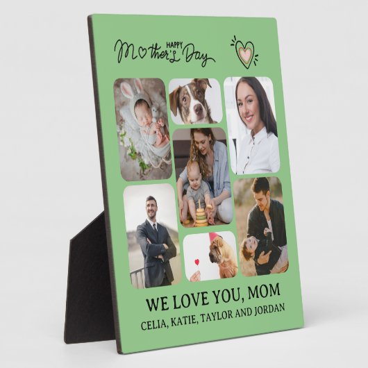 お母さんパーソナライズされたの記念品の写真プラーク フォトプラーク (側面)