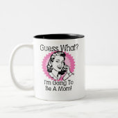 お母さんピンクになる ツートーンマグカップ (左)