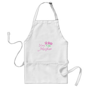 お母さんピンクの花Tシャツとギフト スタンダードエプロン