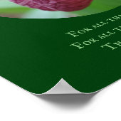 お母さんピンクレディスリッパ大好きパーソナライズされた ポスター (角)