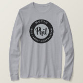 お母さんフィリーチーズステーキレトロヴィンテージTシャツ大好き Tシャツ (デザイン正面)