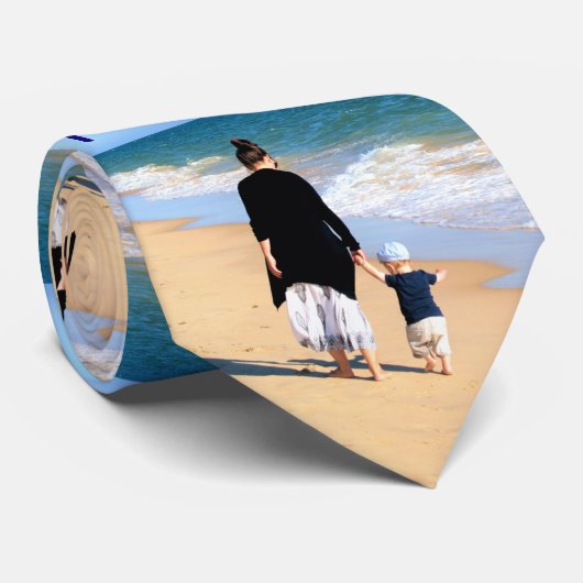 お母さんフォトネックタイと文字パーソナライズされたプレゼント ネクタイ (ロール)