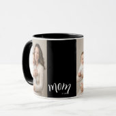 お母さんフォト年号入りコーヒー マグカップ (正面左)
