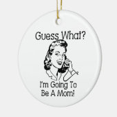 お母さんブラック セラミックオーナメント (左)