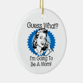 お母さんブルー セラミックオーナメント (右)