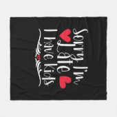 お母さんプレゼント子供がいる フリースブランケット (正面(横))