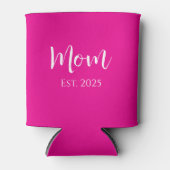 お母さんホットピンクエレガントのお母さんの日 缶クーラー (正面)