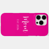 お母さんホットピンクエレガントのお母さんの日 Case-Mate iPhoneケース (裏面 (横))