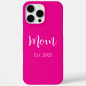 お母さんホットピンクエレガントのお母さんの日 Case-Mate iPhoneケース (裏面)