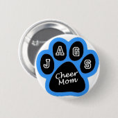 お母さんボタンをぎざぎざに切ます 缶バッジ (正面&裏面)