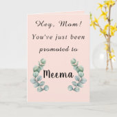 お母さんマイマカードに昇格したばかりよ カード (黄色い花)