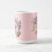 お母さんマグありがとう – 金の女の子 コーヒーマグカップ (中央)