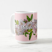 お母さんマグありがとう – 金の女の子 コーヒーマグカップ (正面左)