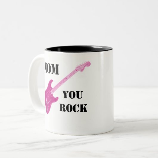 お母さんマグを揺すります ツートーンマグカップ (正面左)